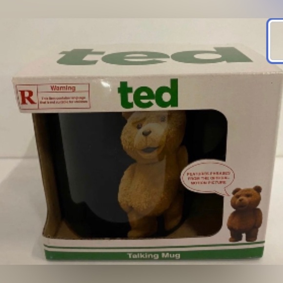 Ted R Rated Talking Coffee Mug Features Phrases From The Movie!! - Picture 1 of 2